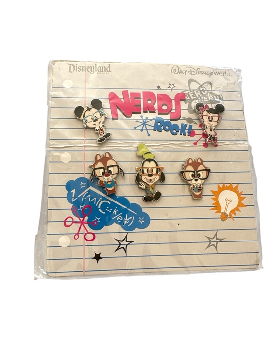 Walt Disney Other - Disneyland Disney Nerds Rock Pins Incomplete Set 5 of 7